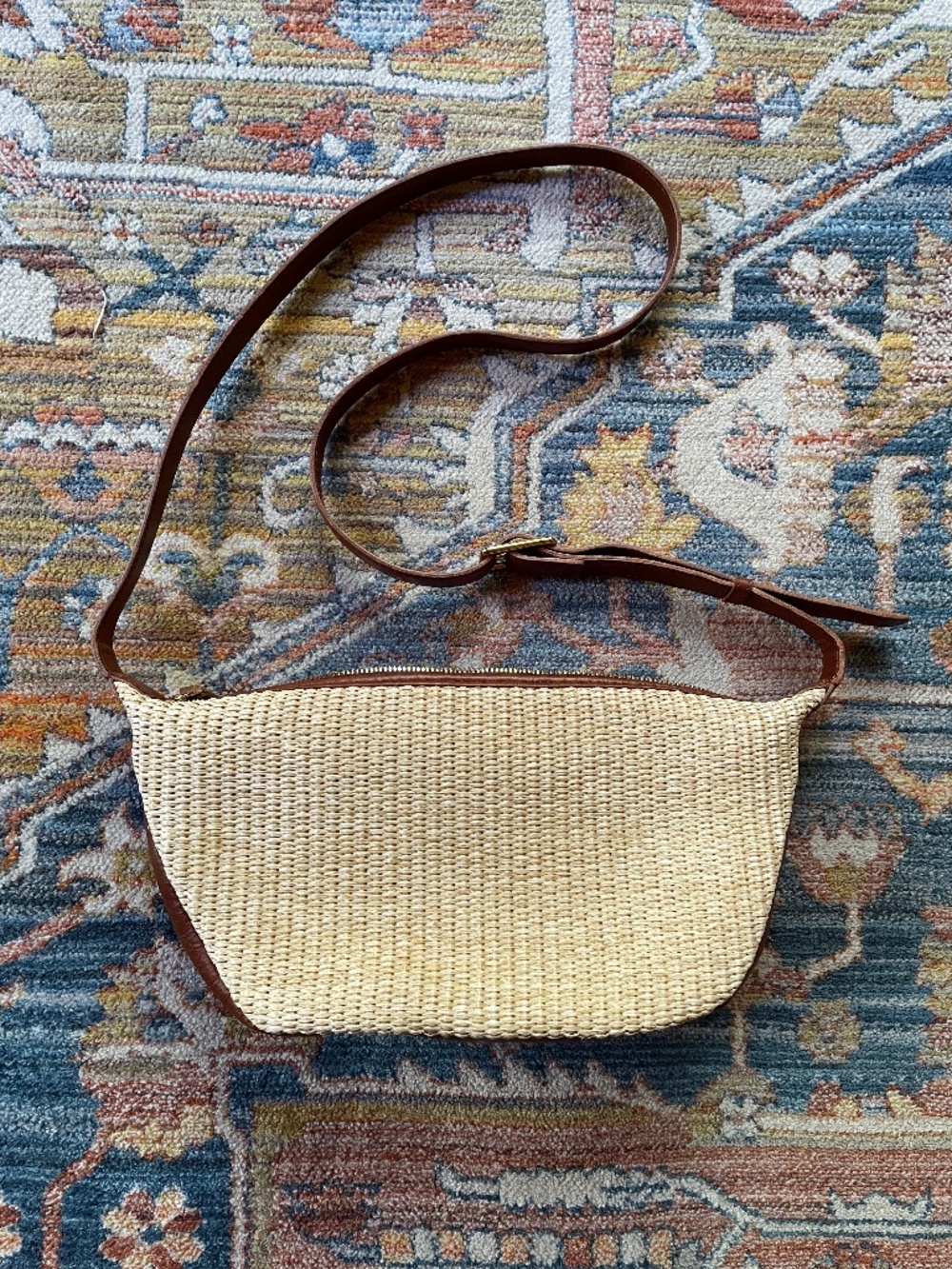 Madewell Sling Crossbody Bag in Straw